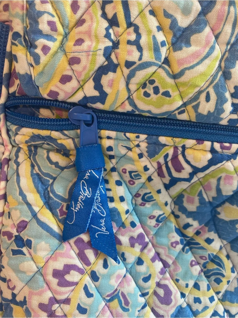 Vera Bradley Vintage Classic Messenger Bag Capri Blue Y2K
